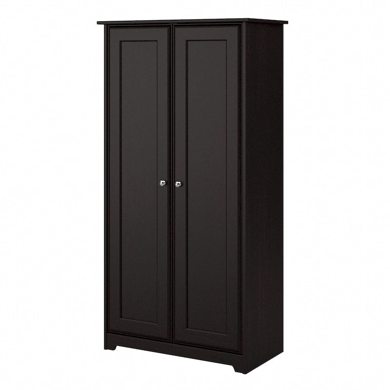 Meuble de rangement haut Cabot Espresso Oak avec portes – 31,38 long. x 16,30 larg. x 61,14 haut.