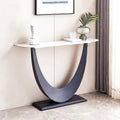Console moderne, Design aux formes exquises, Cadre en métal avec patins réglables pour entrée
