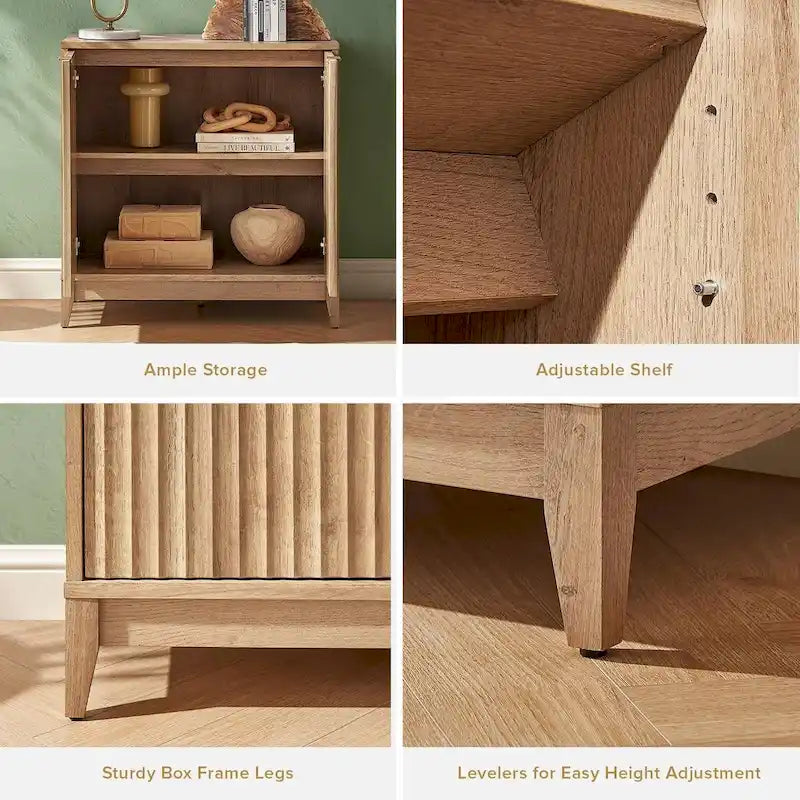 Meuble de rangement Mopio Brooklyn, armoire d'appoint d'entrée de ferme moderne, buffet, crédence
