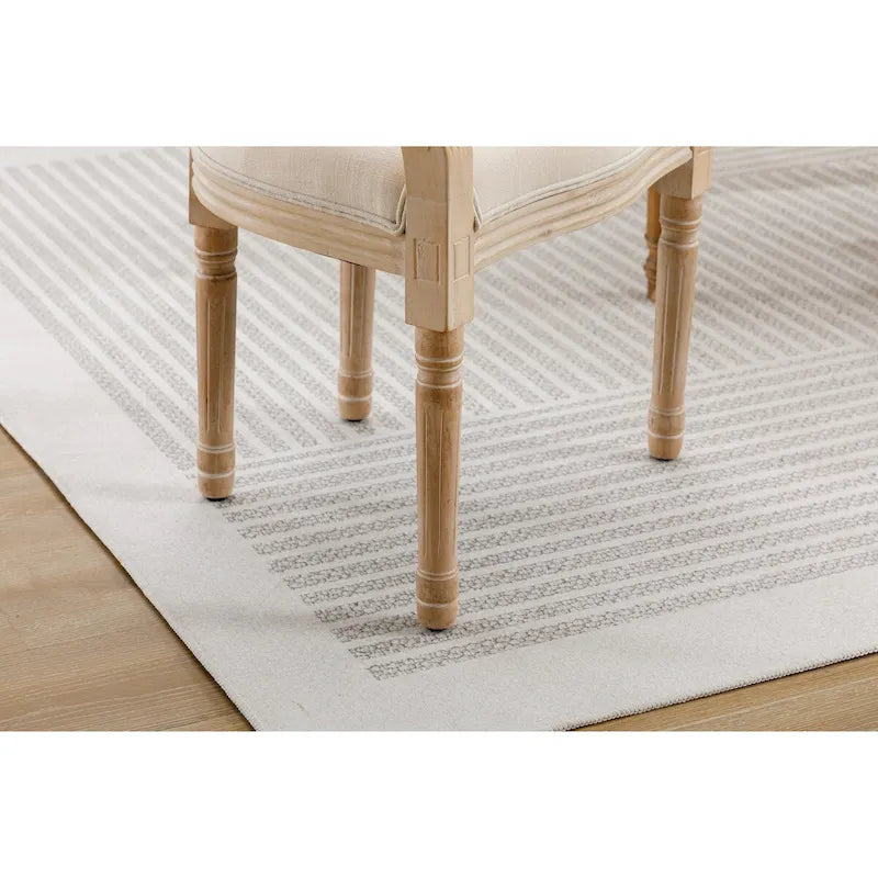 Ensemble de 2 fauteuils de salle à manger en tissu rembourré